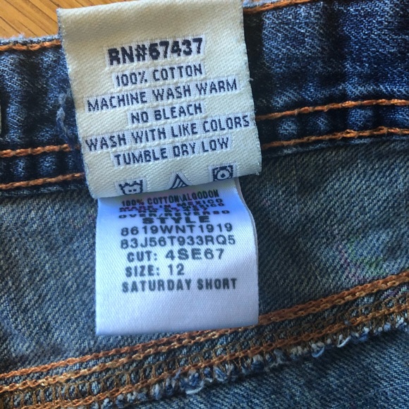 Vintage Polo Saturday Jeans Denim Shorts 12 - Picture 3 of 4